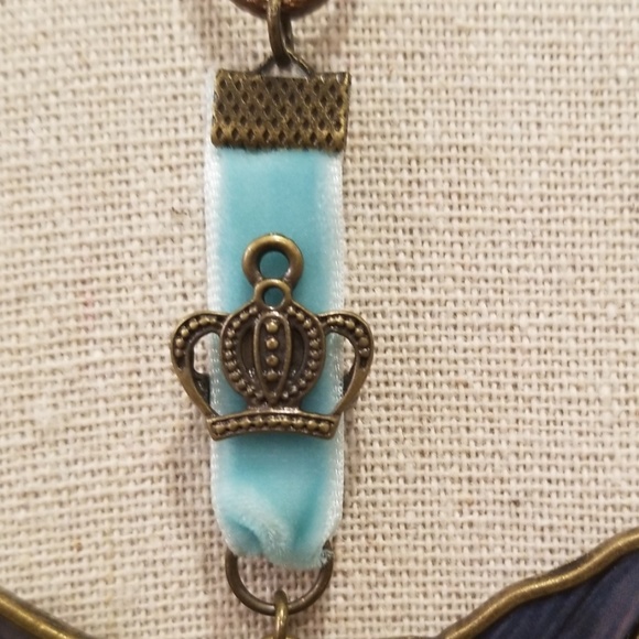 Brown Leather Rope Necklace with Dove Pendant - Picture 4 of 7